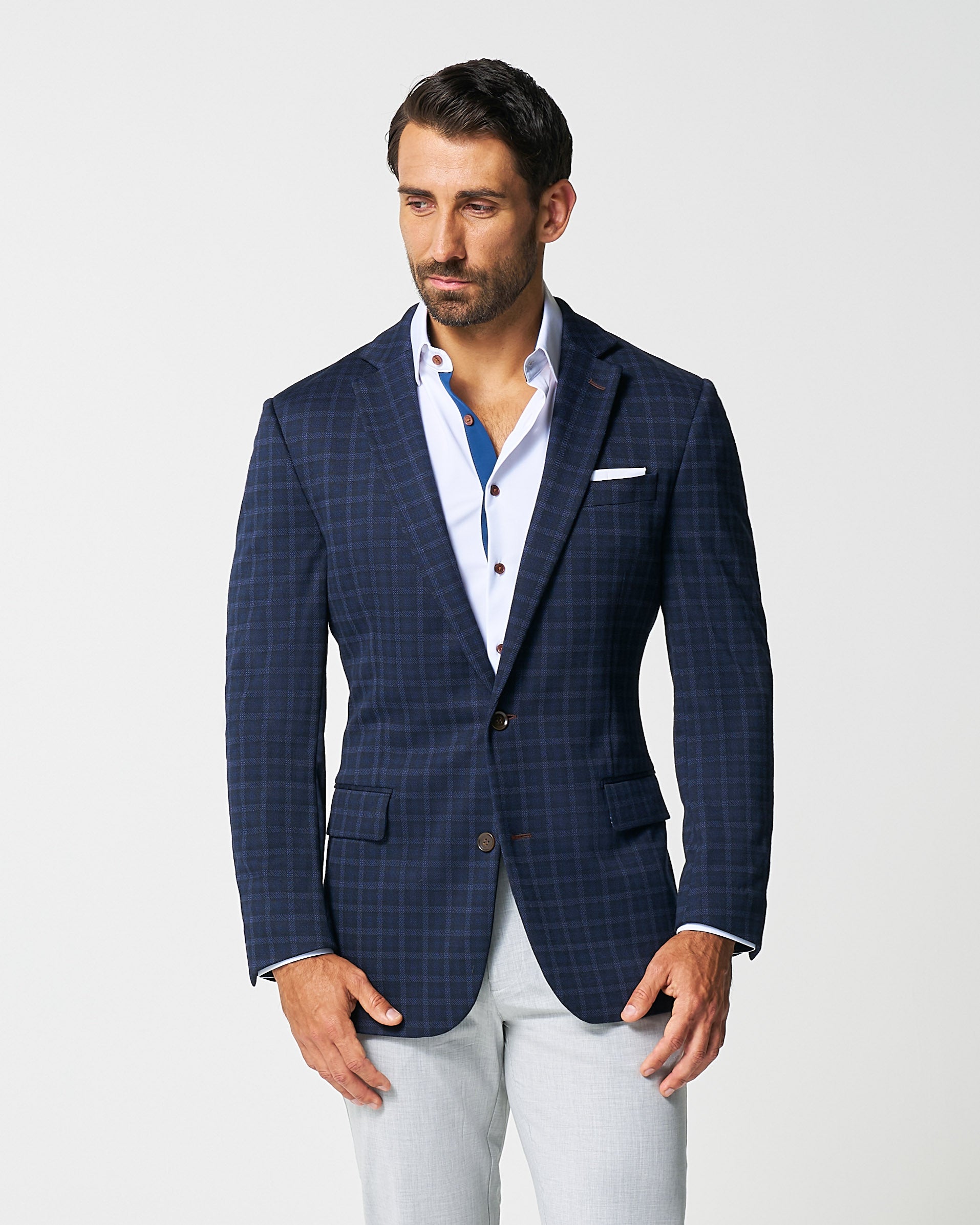 Athletic Fit Stretch Wool Blazer