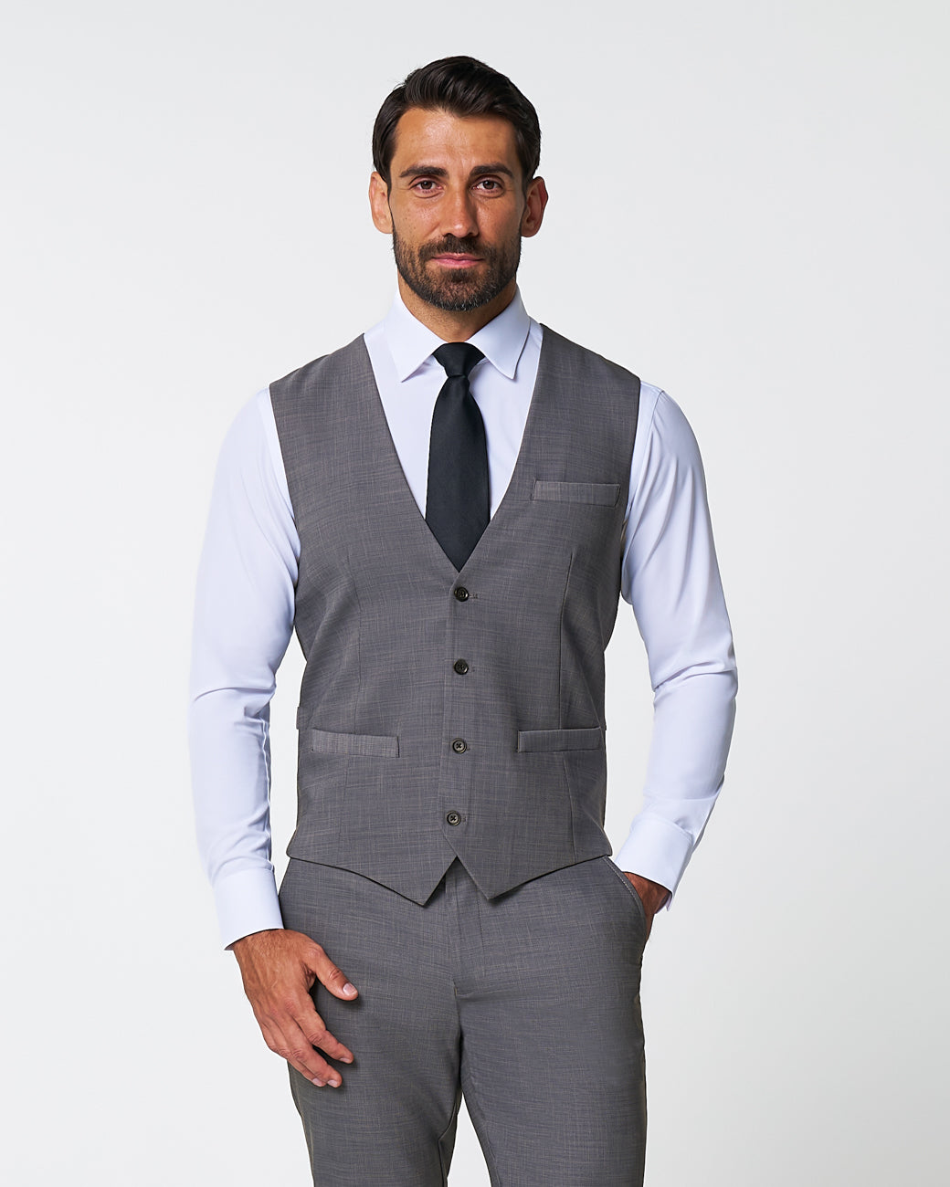 Athletic Fit Stretch Suit Vest