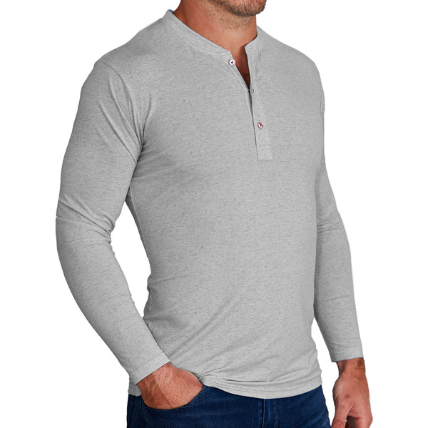 Men's Grey Henley Shirts