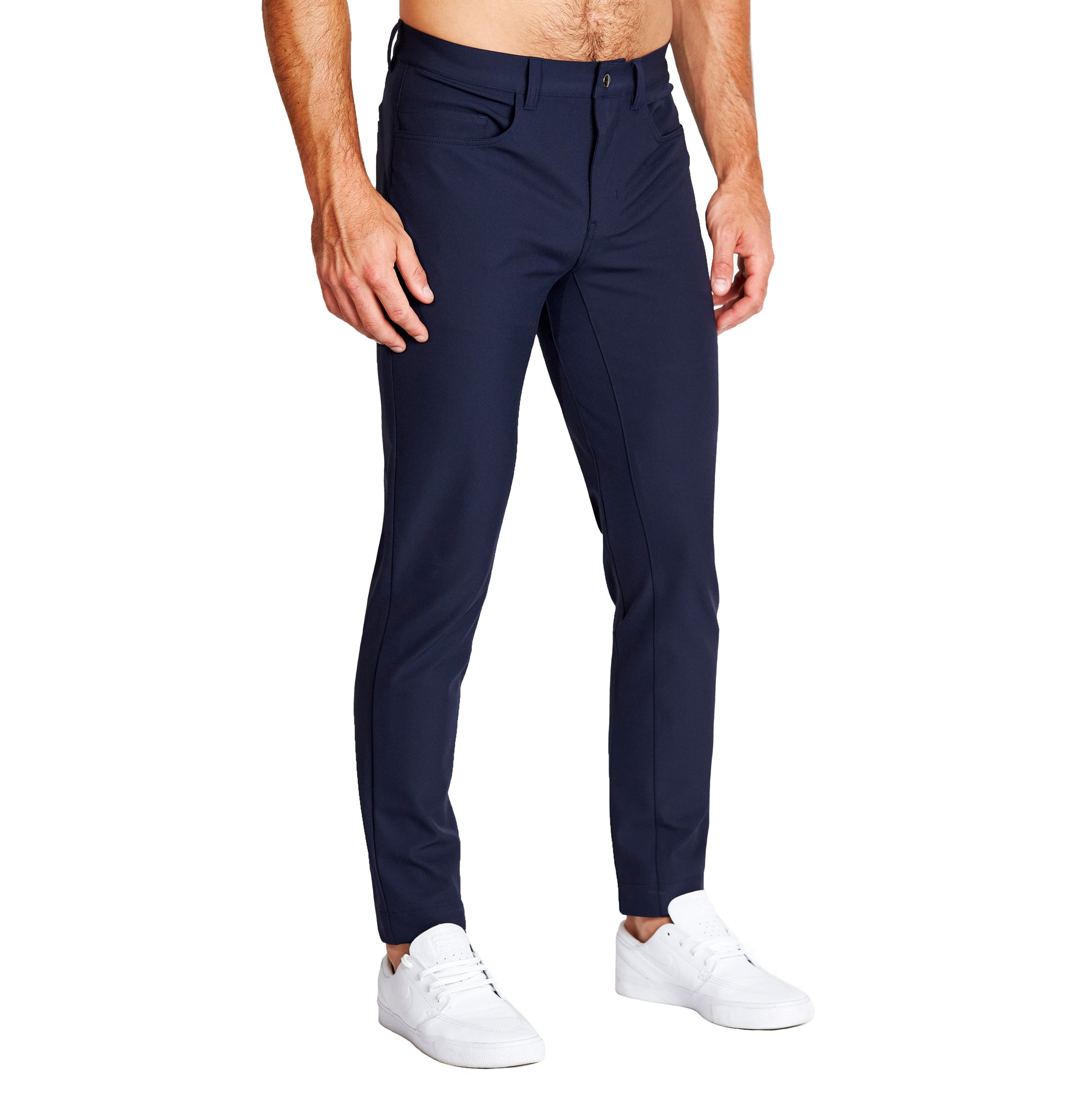 Athletic Fit Stretch Tech Chino - Light Grey