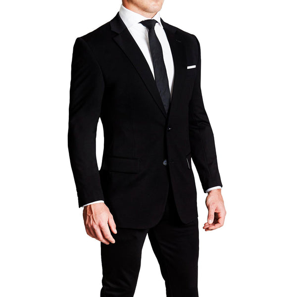 Buy Men Black Solid Slim Fit Wedding Two Piece Suit Online - 614108 | Peter  England