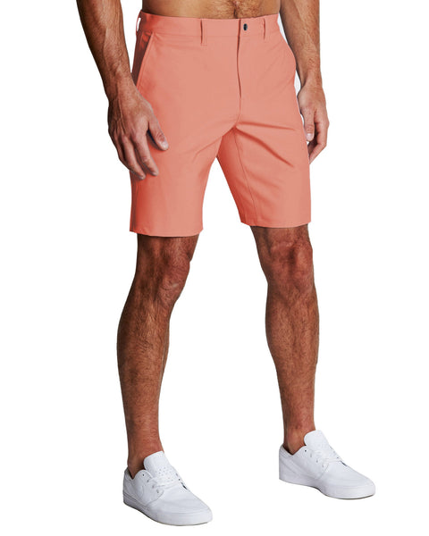ショートパンツ Sporty & Rich Salmon pink stretch cotton shorts CoralPinkSHORT4_cc92a880-6480-