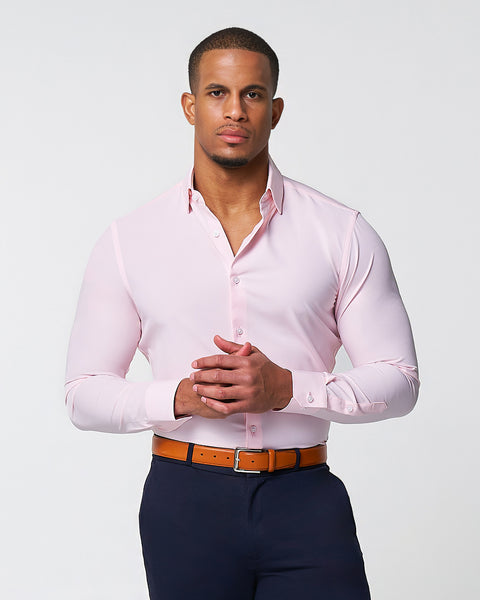 pink dress shirt men Mens Button Up This is a Classic Fit Mens Shirt with Classic Kent Collar Discover 31 pink shirt outfit
