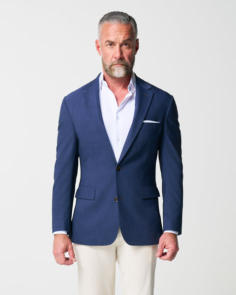blazer with dress shirt Athletic Fit Stretch Blazer