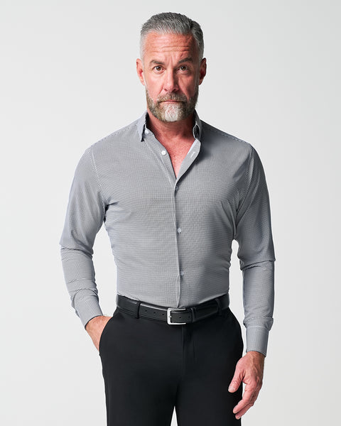 state and liberty dress shirts The Herbert Solid Pink M / Solid Pink way stretch performance polyester / spandex fabric Fabric Function The Francisco Light Blue Mid-Stripe