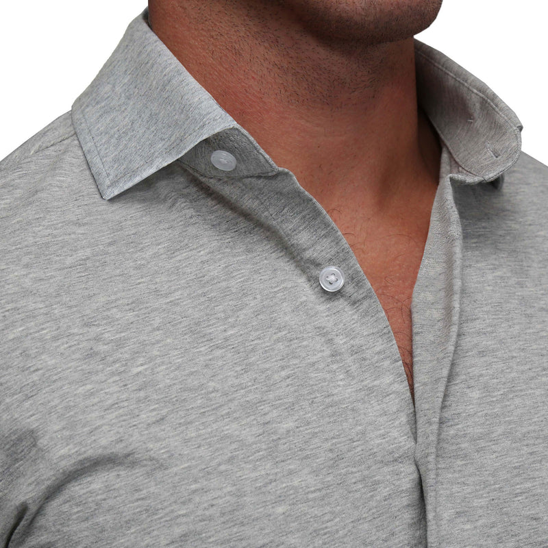"The Fowler" Grey Casual Button Down