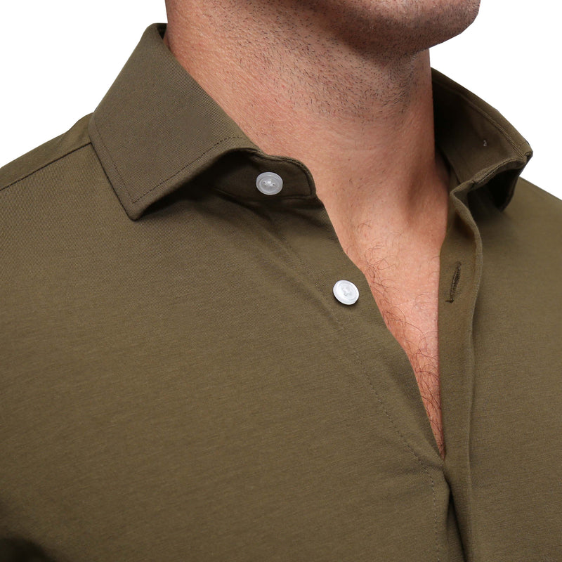 "The Otis" Olive Casual Button Down