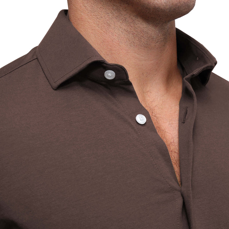 "The Winston" Brown Casual Button Down