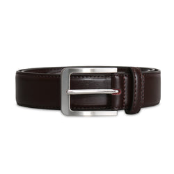 Solid Leather Belt - Dark Brown