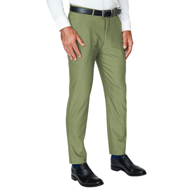 Athletic Fit Stretch Pants - Heathered Forest Green - State and