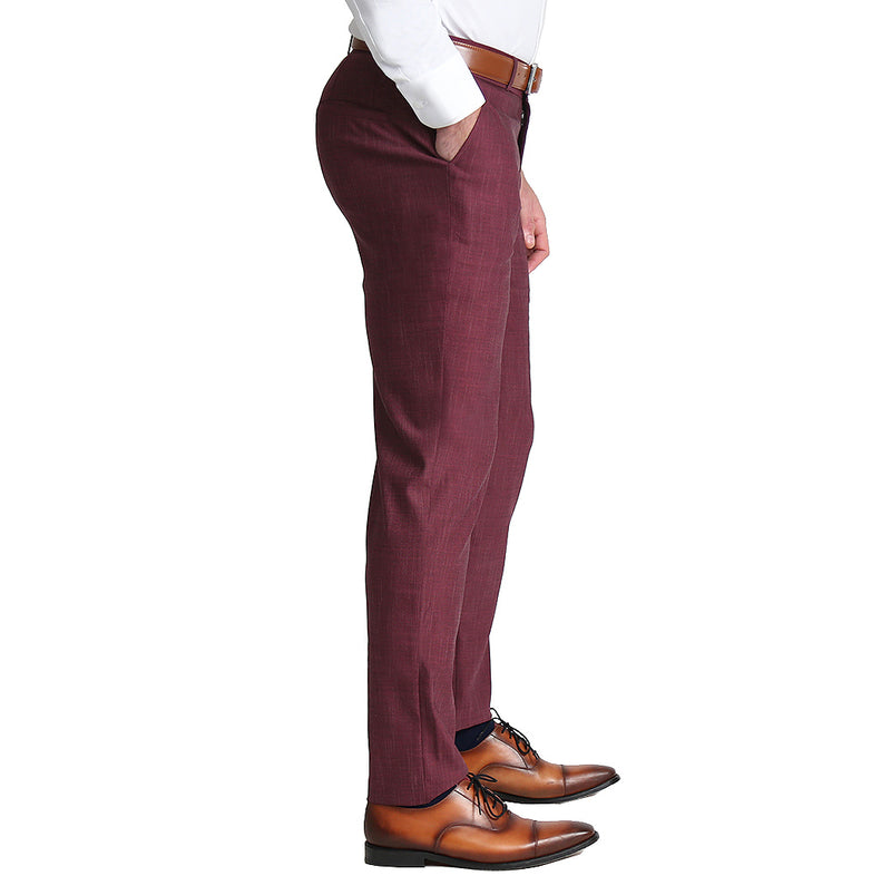 Athletic Fit Stretch Suit - Heathered Maroon (Special Order: 5-Week Lead-Time)