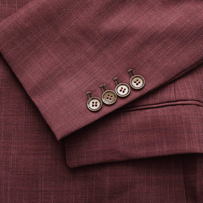 Athletic Fit Stretch Suit - Heathered Maroon (Special Order: 5-Week Lead-Time)