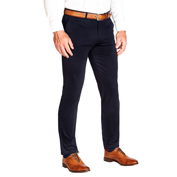 Athletic Fit Stretch Suit Pants - Navy - State and Liberty Clothing Company