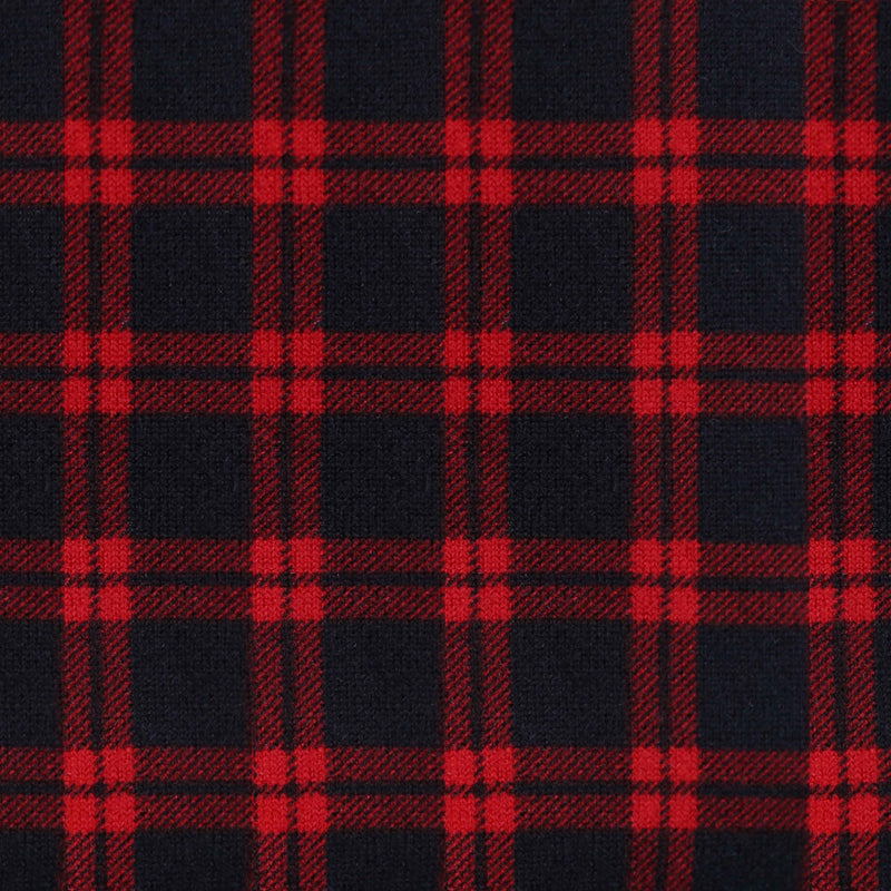 "The Wyatt" Red & Navy Plaid Casual Button Down