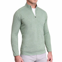 Tech Quarter Zip - Heathered Green