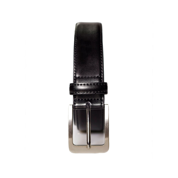 Solid Leather Belt - Black - State and Liberty Clothing Company