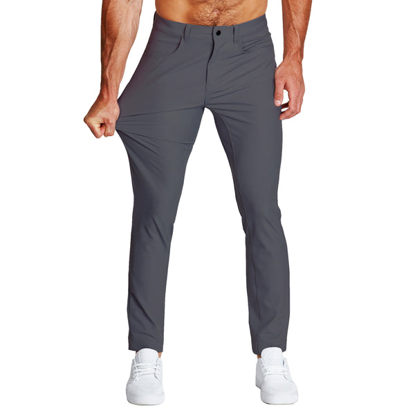 Athletic Fit Stretch Tech Chino - Charcoal