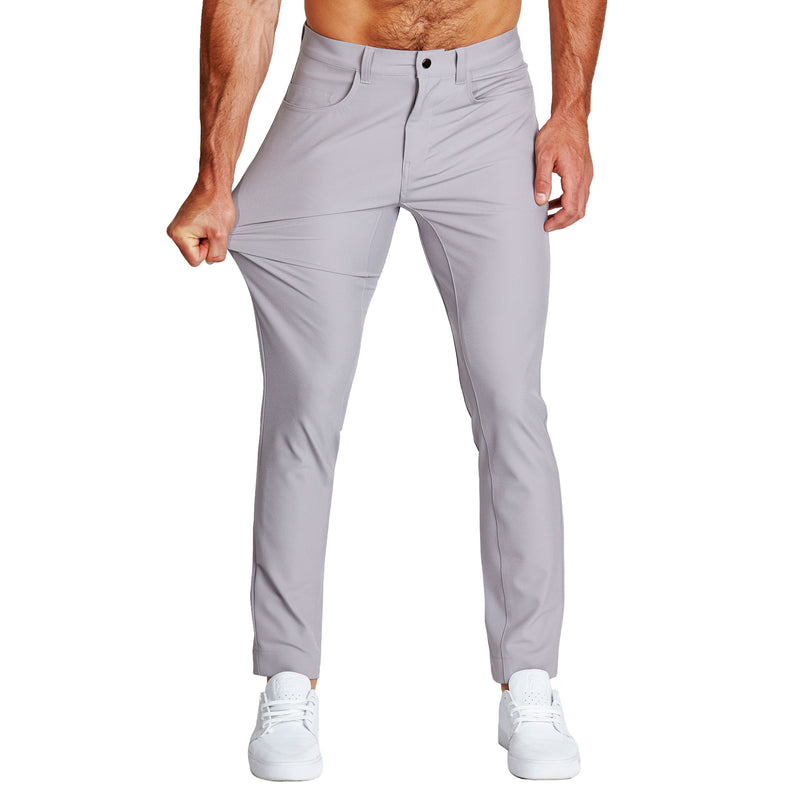 Athletic Fit Stretch Tech Chino - Light Grey - State and Clothing Company